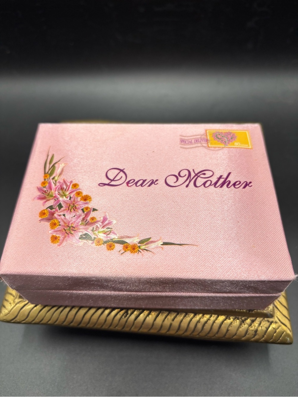 Glass 'Dear Mother' Sentimental Plaque with Angel Accent - Pink - Picture 6 of 7